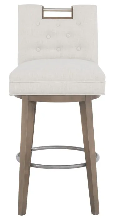 Fairfield 1262-08 Nickel Metal Pull Short Button Back Swivel Bar Stool Fairfield 1262-08 Nickel Metal Pull Short Button Back Swivel Bar Stool