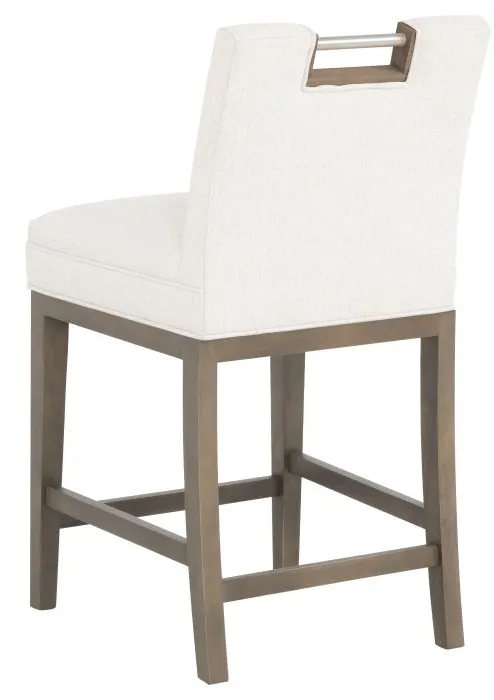 Fairfield 1262-C7 Nickel Metal Pull Short Button Back Counter Stool Fairfield 1262-C7 Nickel Metal Pull Short Button Back Counter Stool