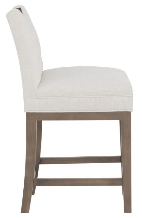 Fairfield 1262-C7 Nickel Metal Pull Short Button Back Counter Stool Fairfield 1262-C7 Nickel Metal Pull Short Button Back Counter Stool