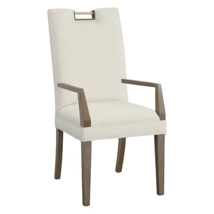 Fairfield 1264-04 Nickel Metal Pull Tall Back Arm Chair