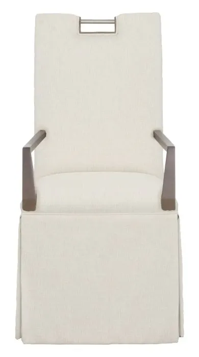 Fairfield 1265-04 Nickel Metal Pull Tall Back Skirted Arm Chair Fairfield 1265-04 Nickel Metal Pull Tall Back Skirted Arm Chair