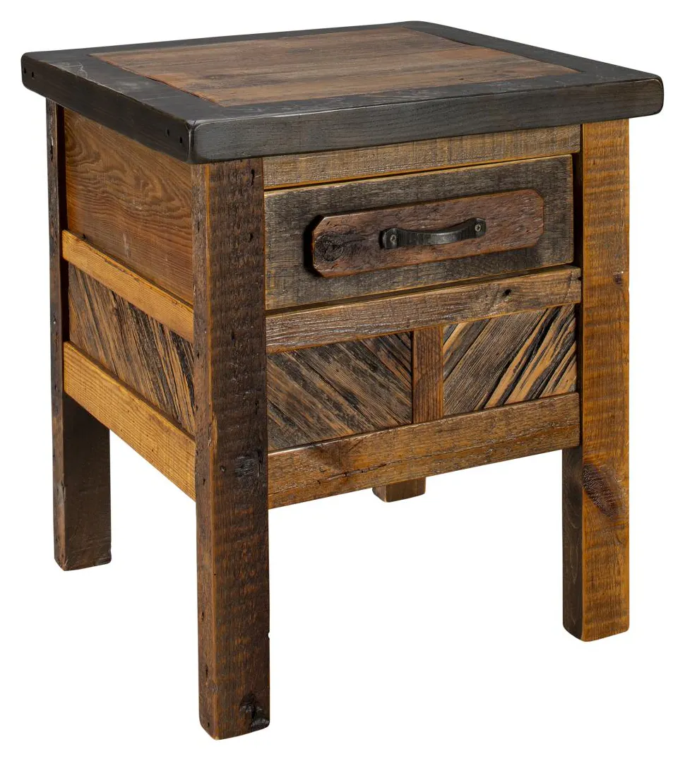 Green Gables Furniture 24510 Jackson Hole 1 Drawer Side Table Green Gables Furniture 24510 Jackson Hole 1 Drawer Side Table
