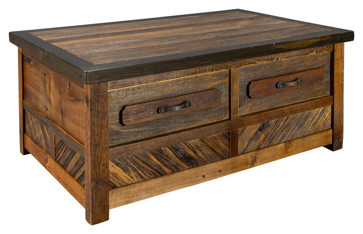 Green Gables Furniture 24530 Jackson Hole 2 Drawer Coffee Table Green Gables Furniture 24530 Jackson Hole 2 Drawer Coffee Table