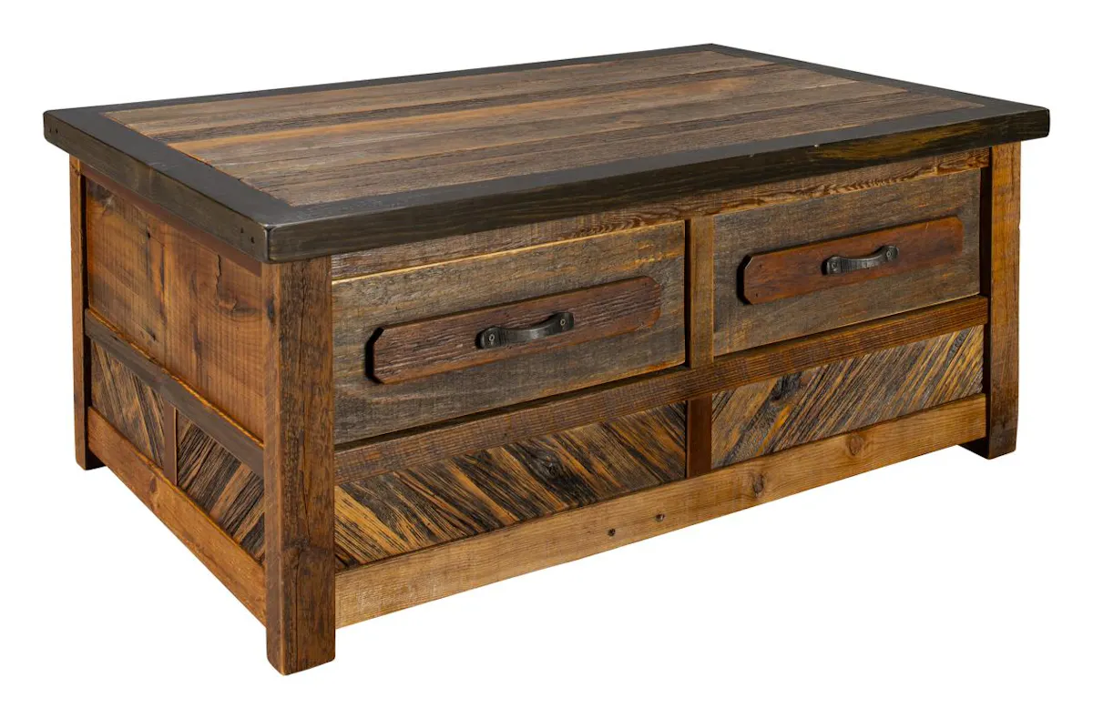 Green Gables Furniture 24530 Jackson Hole 2 Drawer Coffee Table Green Gables Furniture 24530 Jackson Hole 2 Drawer Coffee Table