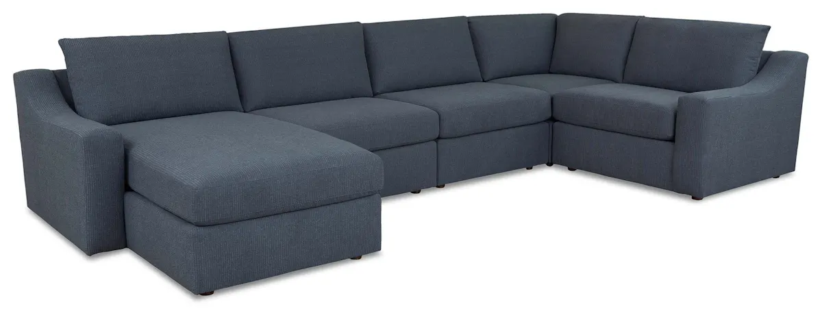 Bassett Furniture 2776-LUSECT5FC Blake Slope Arm U-Shape Sectional Bassett Furniture 2776-LUSECT5FC Blake Slope Arm U-Shape Sectional