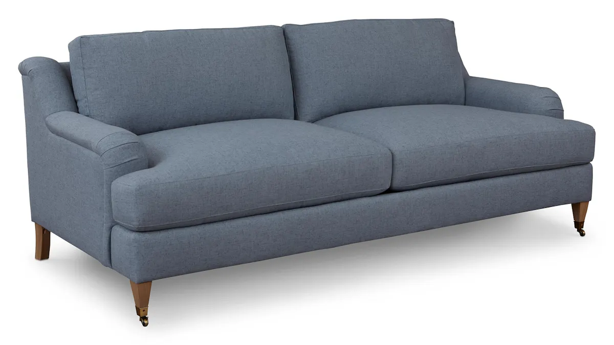 Bassett Furniture 2914-62 Stockten English Arm Two Cushion Sofa Bassett Furniture 2914-62 Stockten English Arm Two Cushion Sofa