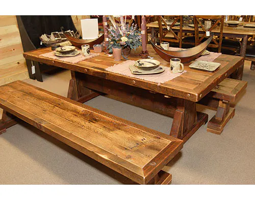 Green Gables Furniture 7004 Stony Brooke Trestle Table 5 ft Green Gables Furniture 7004 Stony Brooke Trestle Table 5 ft