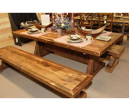 Green Gables Furniture 7004 Stony Brooke Trestle Table 5 ft Green Gables Furniture 7004 Stony Brooke Trestle Table 5 ft