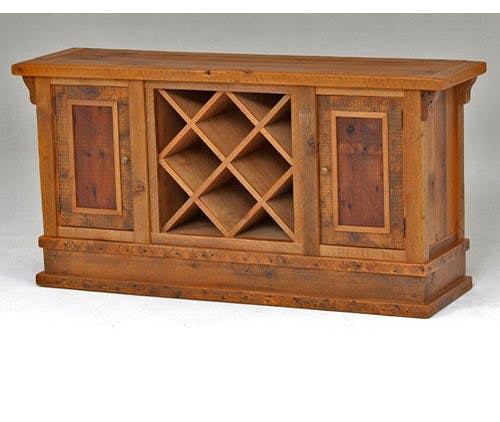 Green Gables Furniture 7705-W Stony Brooke Entry Way Table With Wine Storage