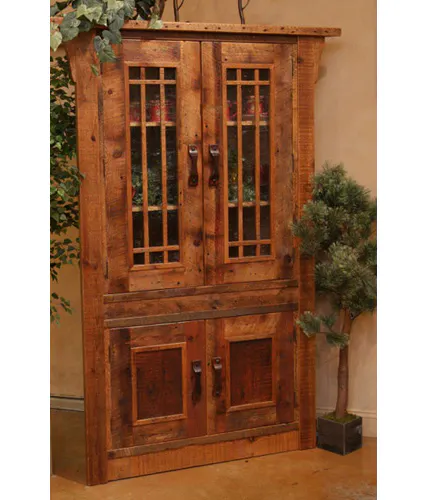 Green Gables Furniture 7755 Stony Brooke 4 Door Corner Cupboard With Glass Doors Green Gables Furniture 7755 Stony Brooke 4 Door Corner Cupboard With Glass Doors