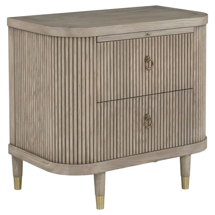 Fairfield 8030-BS Everett Demilune Nightstand