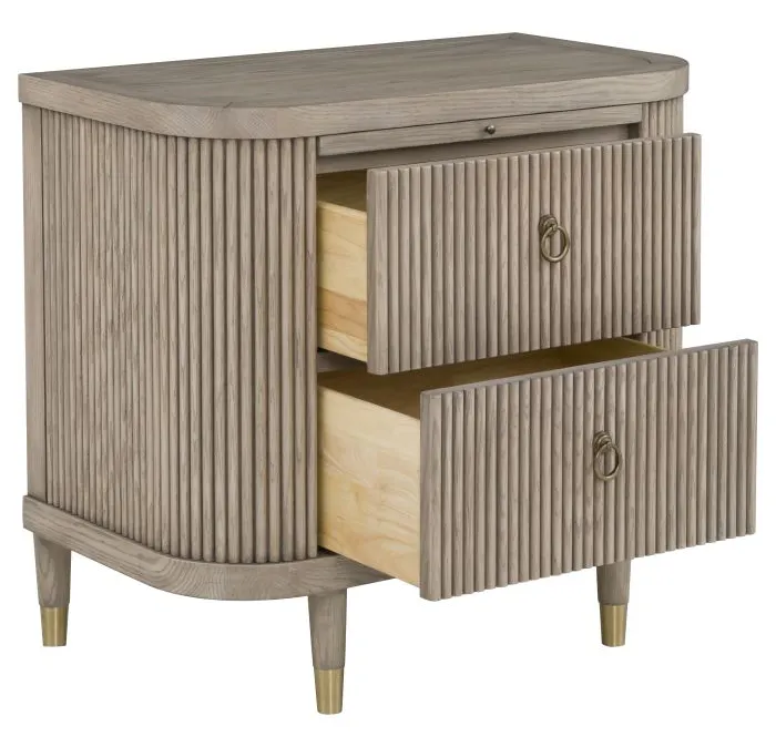 Fairfield 8030-BS Everett Demilune Nightstand Fairfield 8030-BS Everett Demilune Nightstand