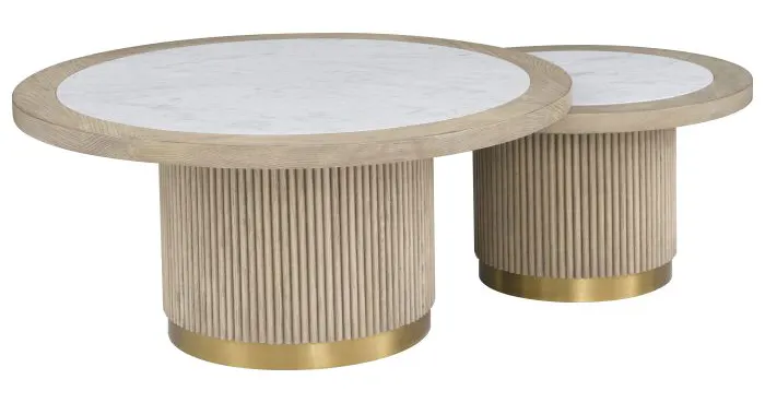 Fairfield M030-CK-T Everett Large Round Bunching Cocktail Table Fairfield M030-CK-T Everett Large Round Bunching Cocktail Table