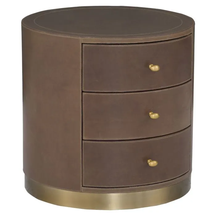 Fairfield 8071-19 Dimitri Three Drawer Round End Table