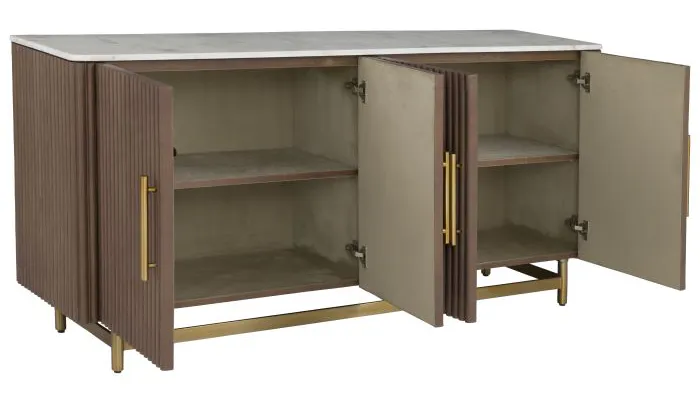 Fairfield 8072-17-T Dimitri Four Door Credenza Top Fairfield 8072-17-T Dimitri Four Door Credenza Top