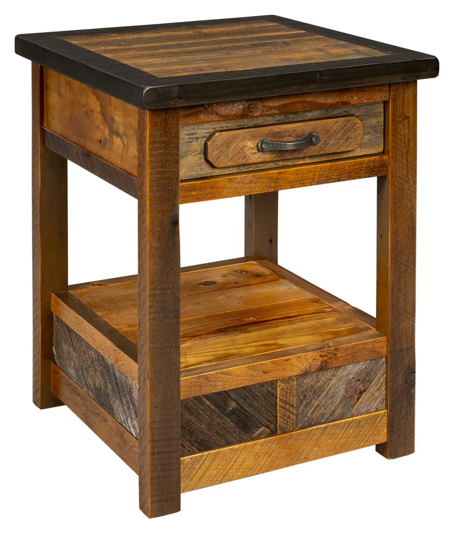 Green Gables Furniture 24006 Jackson Hole 1 Drawer Nightstand with Shelf Green Gables Furniture 24006 Jackson Hole 1 Drawer Nightstand with Shelf