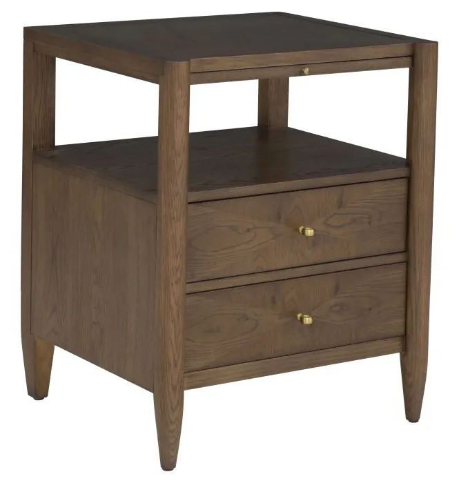 Fairfield M057-SN Maxwell Two Drawer Petite Nightstand Fairfield M057-SN Maxwell Two Drawer Petite Nightstand