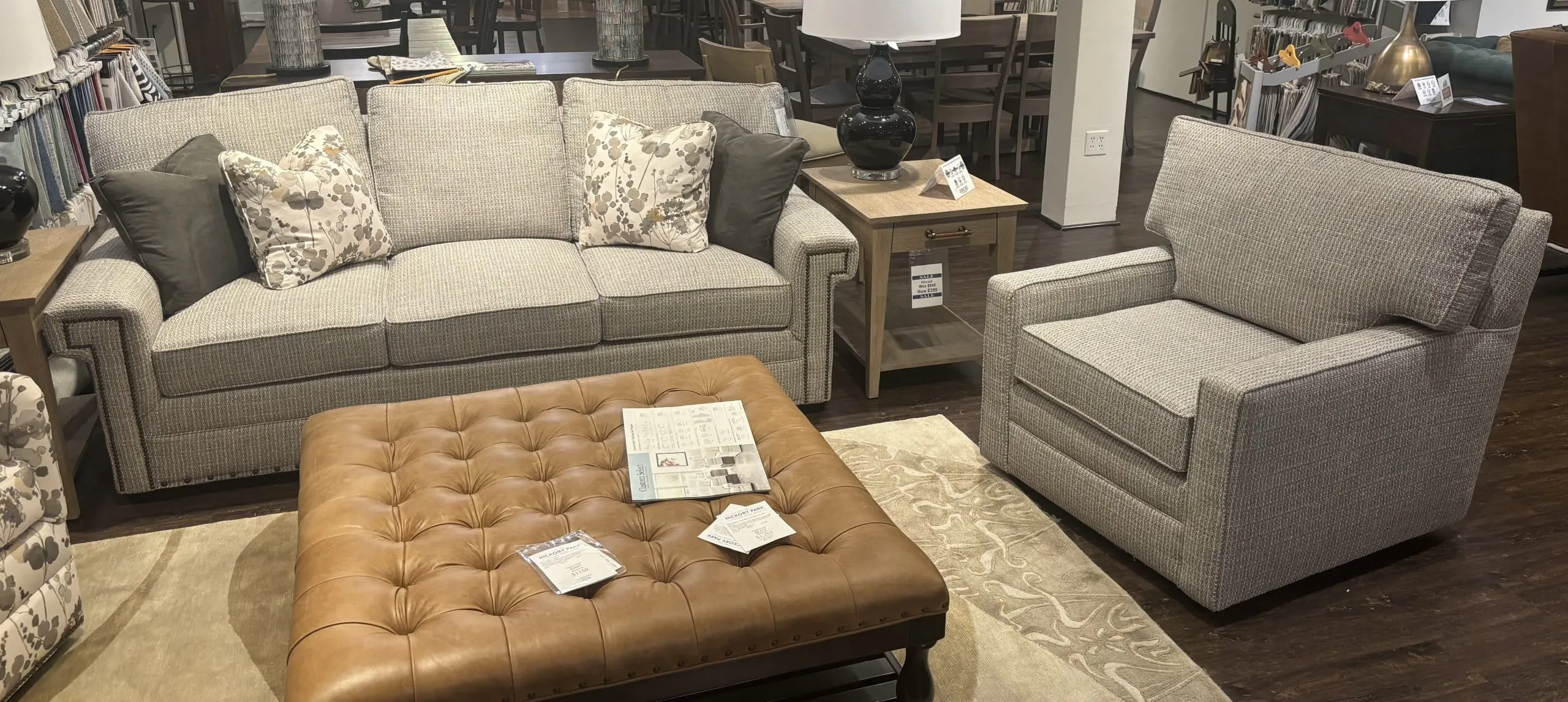 Kincaid 276-86F Custom Sofa and Swivel Chair