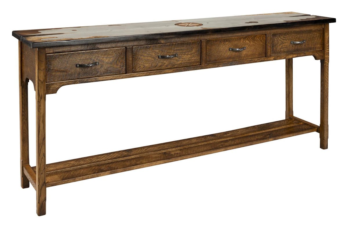 Green Gables Furniture TW215 Tradewinds Harker’s Island 4 Drawer Console Table with Shelf Green Gables Furniture TW215 Tradewinds Harker’s Island 4 Drawer Console Table with Shelf
