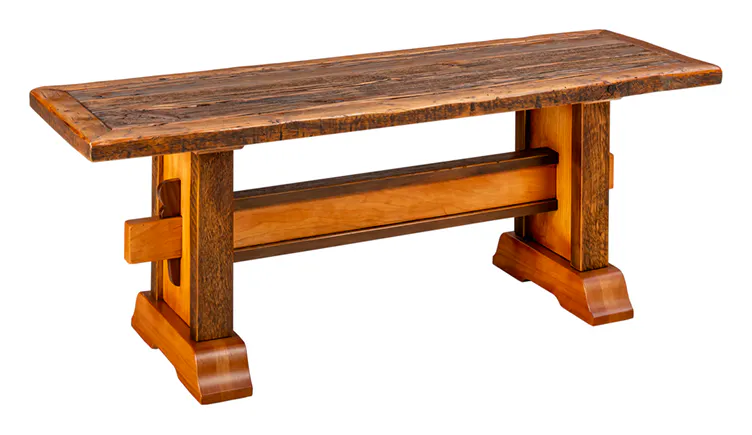 Western Heritage Furniture WH2203 Ghostwood Dining Bench 78 inch Western Heritage Furniture WH2203 Ghostwood Dining Bench 78 inch