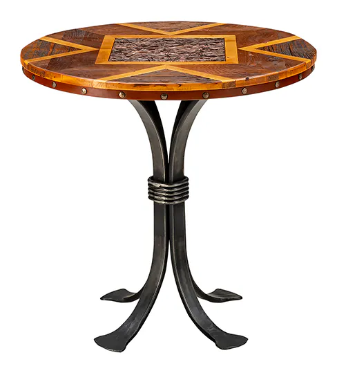 Western Heritage Furniture WWH1132 Ghostwood Round End Table Western Heritage Furniture WWH1132 Ghostwood Round End Table