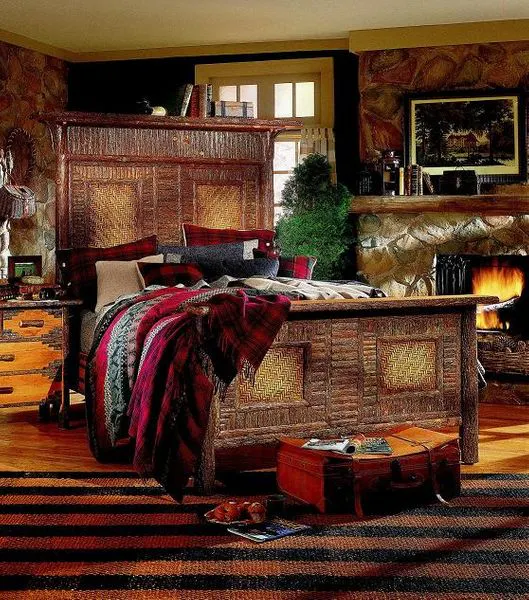 Old Hickory Furniture BR313-KI Big Ranch Panel Bed King Old Hickory Furniture BR313-KI Big Ranch Panel Bed King