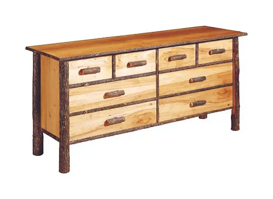 Old Hickory Furniture 140 Classic 6-Drawer Double Dresser Old Hickory Furniture 140 Classic 6-Drawer Double Dresser