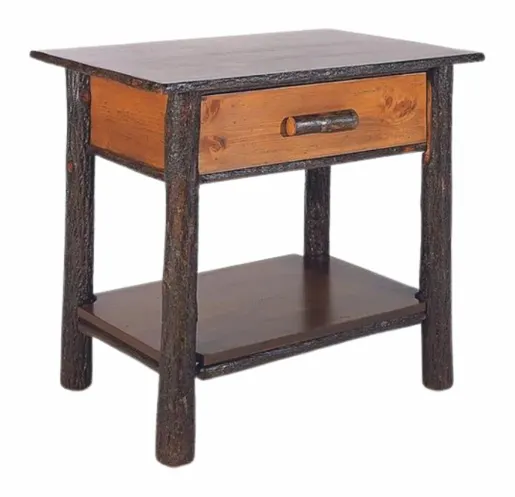 Old Hickory Furniture 105 Classic Nightstand with Solid Shelf Old Hickory Furniture 105 Classic Nightstand with Solid Shelf