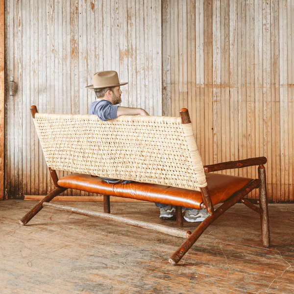 Old Hickory Furniture LEAN103 Grand Lodge Bench Old Hickory Furniture LEAN103 Grand Lodge Bench
