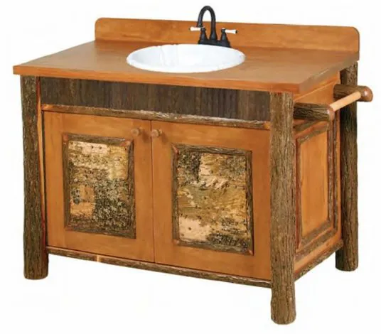 Old Hickory Furniture OF221V Old Faithful Vanity Birch Accents