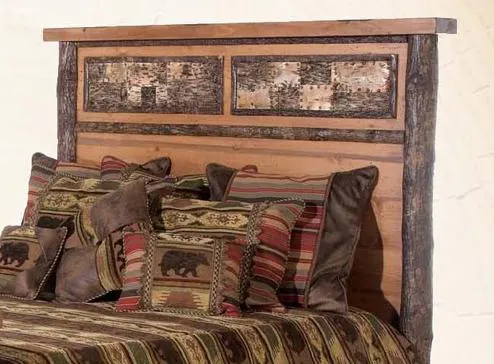 Old Hickory Furniture WL313HB-QU-P Old Hickory Woodland Queen Pine Headboard Bed Old Hickory Furniture WL313HB-QU-P Old Hickory Woodland Queen Pine Headboard Bed