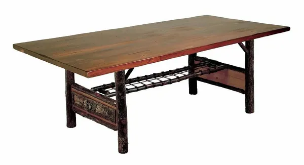 Old Hickory Furniture WLTR96 Woodland Trestle Table 96 Old Hickory Furniture WLTR96 Woodland Trestle Table 96