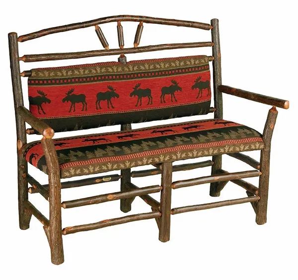 Old Hickory Furniture 610W45 Wagon Wheel Settee Old Hickory Furniture 610W45 Wagon Wheel Settee