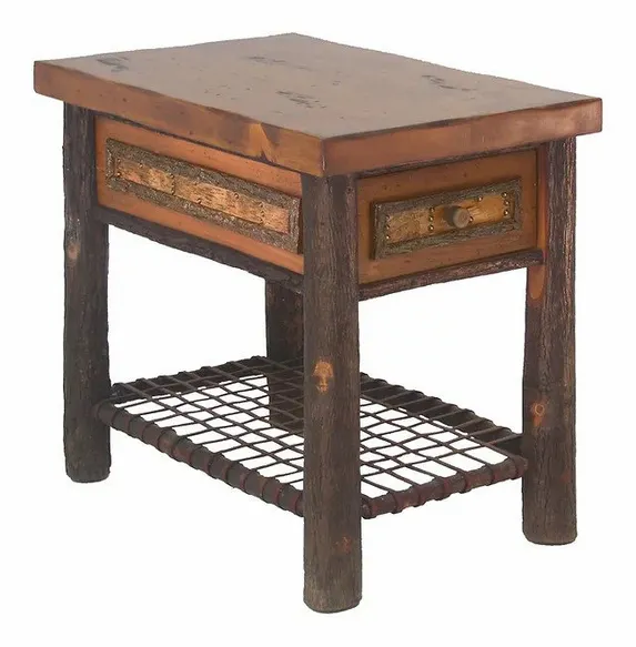 Old Hickory Furniture WL100 Woodland End Table w/ Drawer Old Hickory Furniture WL100 Woodland End Table w/ Drawer
