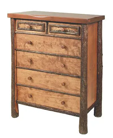 Old Hickory Furniture WL135 Woodland Five Drawer Chest Old Hickory Furniture WL135 Woodland Five Drawer Chest