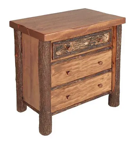 Old Hickory Furniture WLN105 Woodland Three Drawer Night Chest Old Hickory Furniture WLN105 Woodland Three Drawer Night Chest