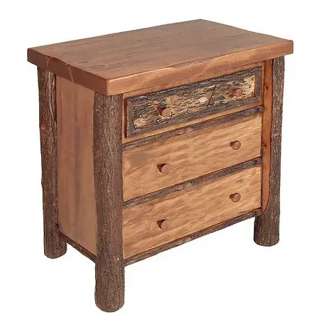 Old Hickory Furniture WLN105 Woodland Three Drawer Night Chest Old Hickory Furniture WLN105 Woodland Three Drawer Night Chest