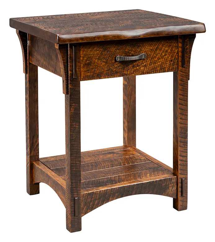 Green Gables Furniture Y4402 Montana Mission 1 Drawer Nightstand with Shelf Green Gables Furniture Y4402 Montana Mission 1 Drawer Nightstand with Shelf