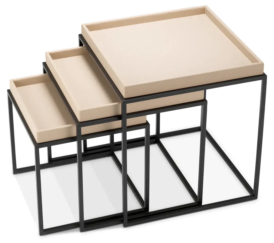 Eichholtz 118920 Side Table Leonard set of 3 Eichholtz 118920 Side Table Leonard set of 3