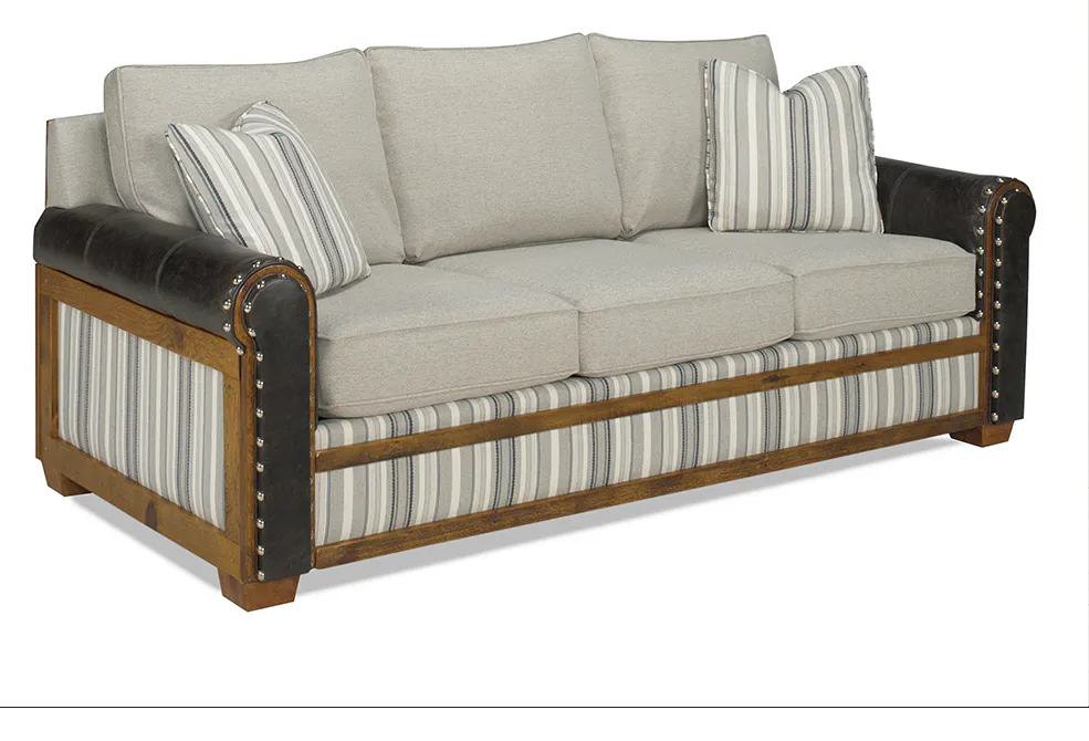 Green Gables Furniture 6071410-SF Remington Open Sofa Promo Coal Haze Green Gables Furniture 6071410-SF Remington Open Sofa Promo Coal Haze