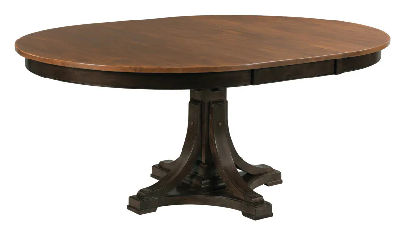 Kincaid Furniture 487-701BP Bromefield Round Dining Table Black Complete Kincaid Furniture 487-701BP Bromefield Round Dining Table Black Complete