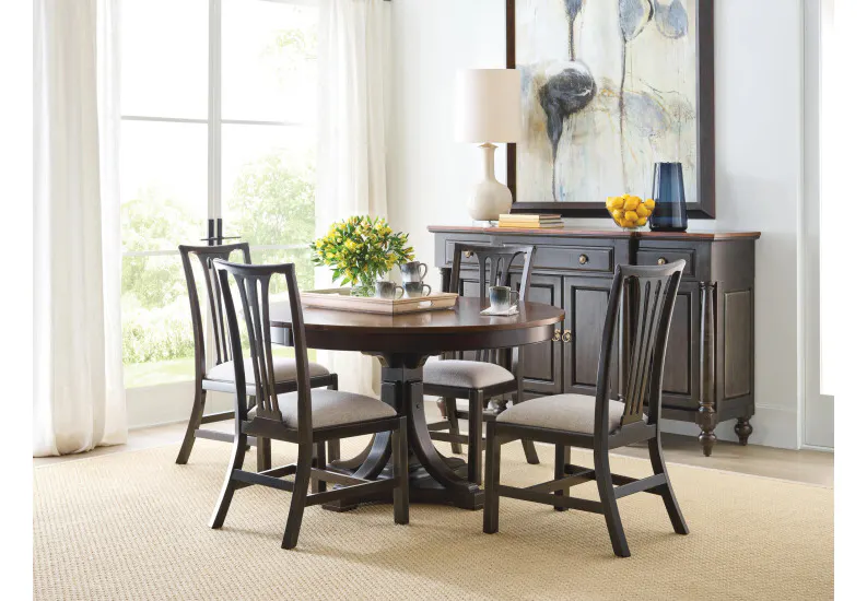 Kincaid Furniture 487-622B Fitts Side Chair Black Kincaid Furniture 487-622B Fitts Side Chair Black