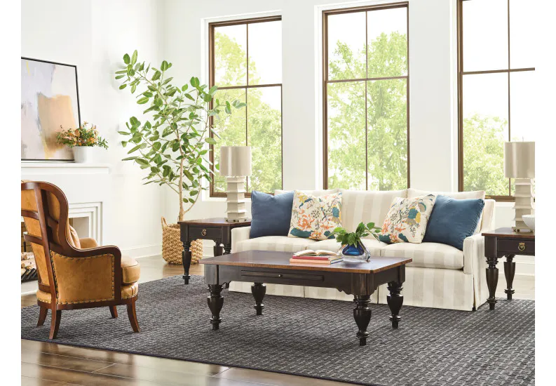 Kincaid Furniture 487-910B Kitridge Rectangular Coffee Table Black Kincaid Furniture 487-910B Kitridge Rectangular Coffee Table Black