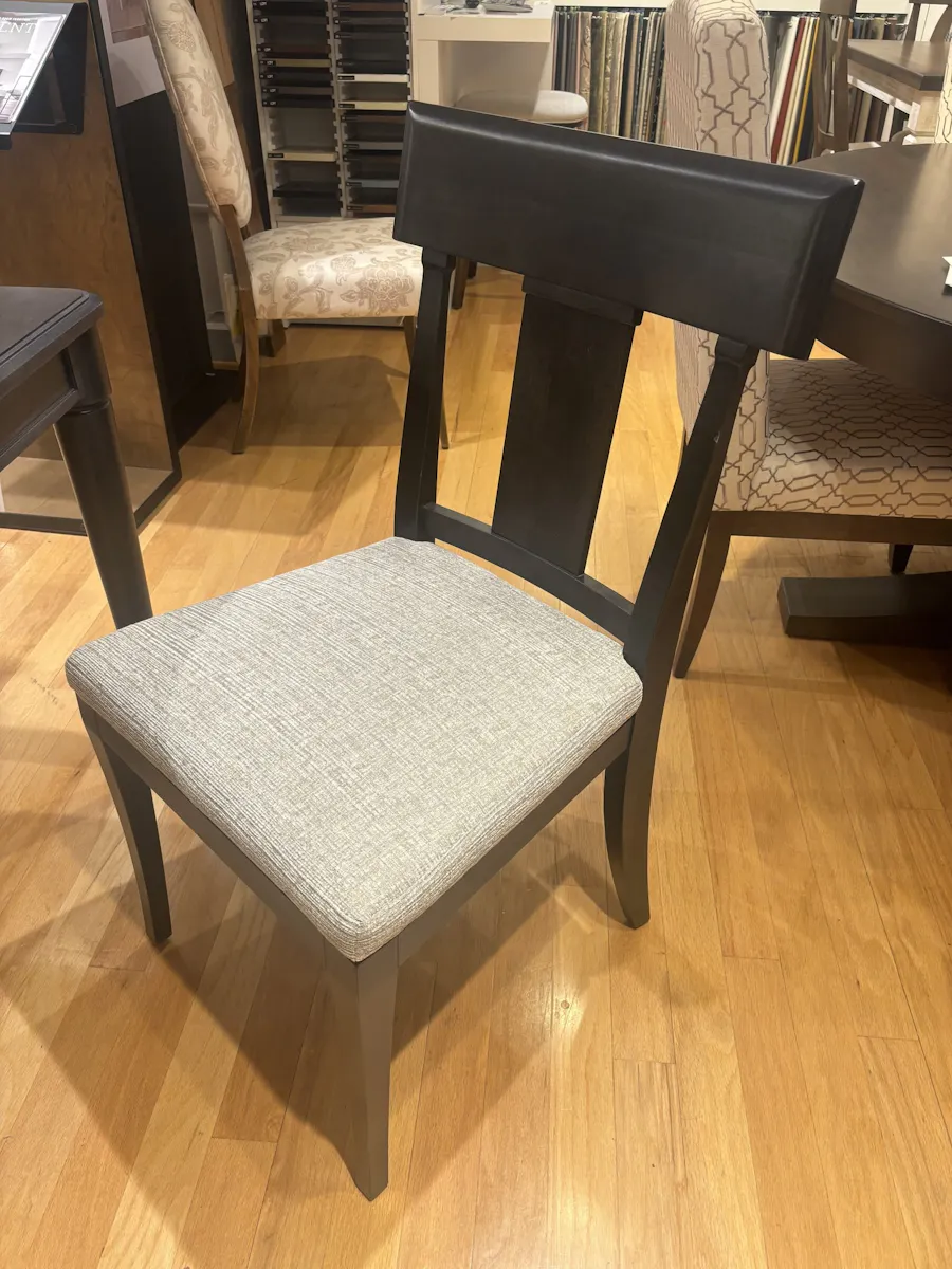 Canadel TRE-0-4268-0909 Smoke Finish Rectangular Dining Table and Chairs Canadel TRE-0-4268-0909 Smoke Finish Rectangular Dining Table and Chairs