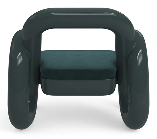 Caracole Furniture UPH-024-131-A Gelee Accent Chair Apatite Caracole Furniture UPH-024-131-A Gelee Accent Chair Apatite