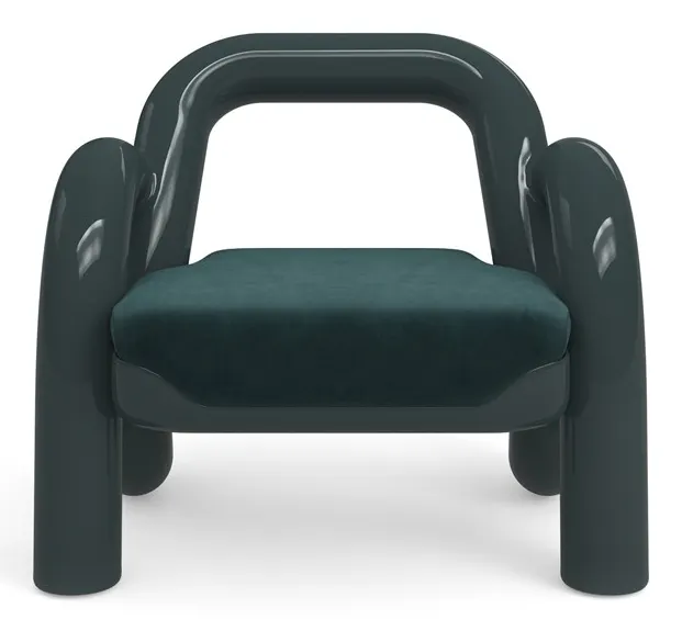 Caracole Furniture UPH-024-131-A Gelee Accent Chair Apatite Caracole Furniture UPH-024-131-A Gelee Accent Chair Apatite
