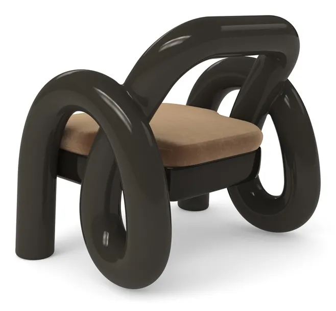 Caracole Furniture UPH-024-134-A Gelee Accent Chair Chocolate Caracole Furniture UPH-024-134-A Gelee Accent Chair Chocolate