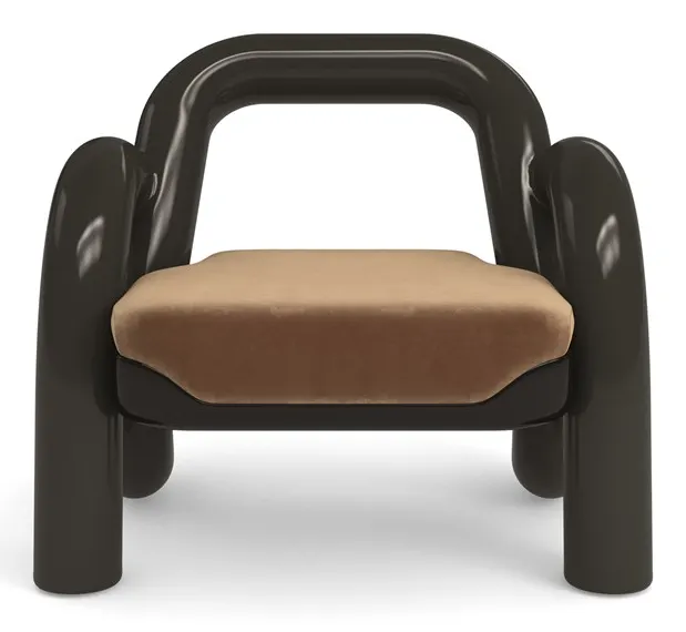 Caracole Furniture UPH-024-134-A Gelee Accent Chair Chocolate Caracole Furniture UPH-024-134-A Gelee Accent Chair Chocolate