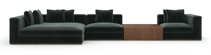 Caracole Furniture UPH-024-SEC1-A Bello 4PC Sectional Caracole Furniture UPH-024-SEC1-A Bello 4PC Sectional