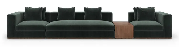 Caracole Furniture UPH-024-SEC2-A Bello 4PC Sectional Caracole Furniture UPH-024-SEC2-A Bello 4PC Sectional